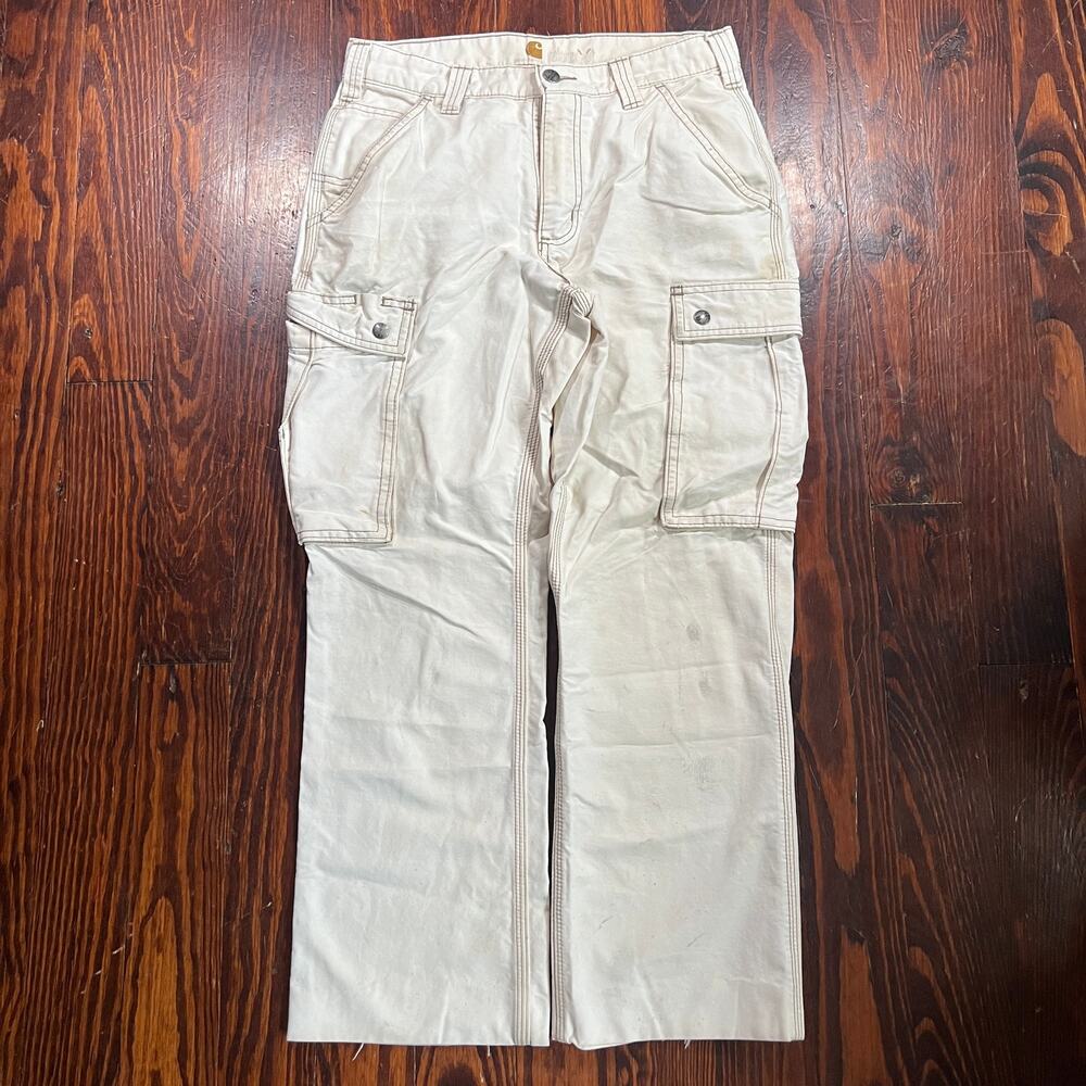 Carhartt 30x27 Y2K Work Pants Beige Straight